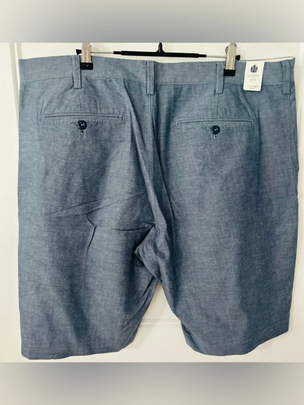 J.Crew Rivington Chambray Shorts 38W 11” Inseam NWT Preppy Summer Resortwear
